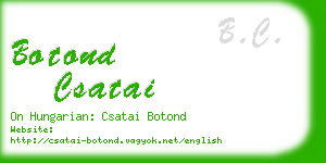 botond csatai business card